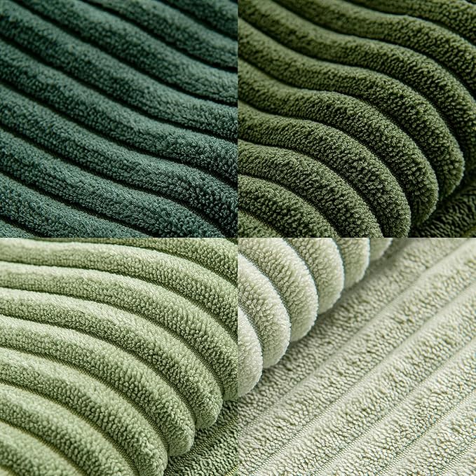 MIULEE Spring Green Decorative Throw Pillow Covers 18x18 Inch Set of 4 Boho