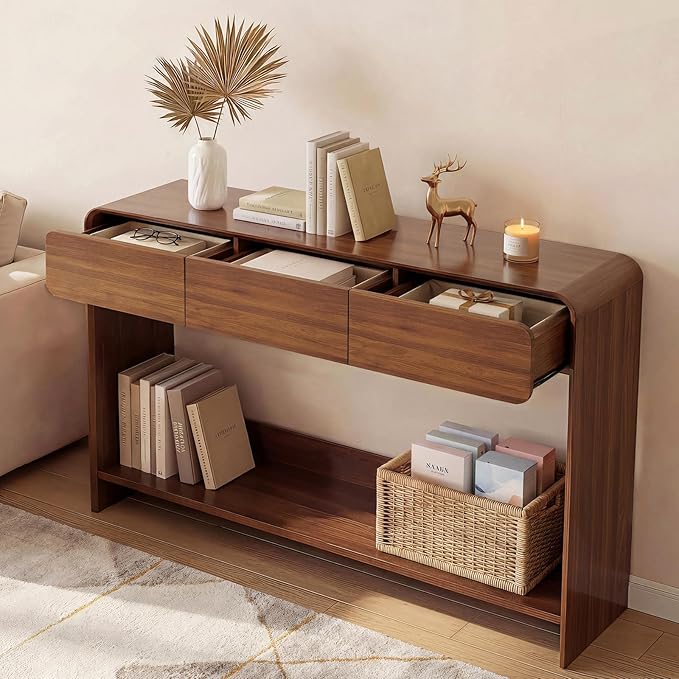 Nasonet Mid Century Modern Console Table, Entryway Table