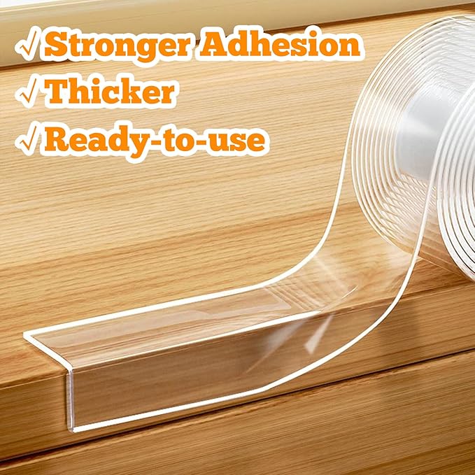 1.57 in x 6.6 FT, Self Adhesive Protective Bumper Guards