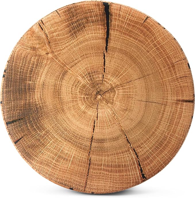 Sorbus Tree Stump Stool, Toy Storage Ottoman 15 Inch Fake tree stumps Log Stool