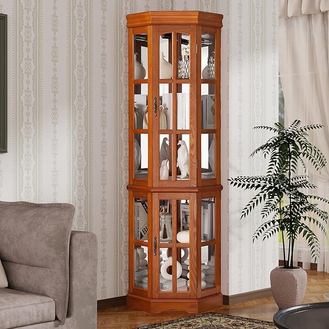 Seeutek Corner Curio Cabinet