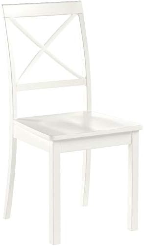 East West Furniture BOC-WHI-W Boston Dining Room Chairs