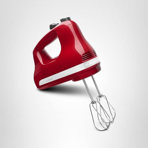 KitchenAid 5 Ultra Power Speed Hand Mixer - KHM512, Empire Red