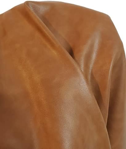 Cognac Tan Soft Faux Vegan PU {Peta Approved Vegan} Leather by The Yard