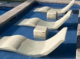 Aqua Outdoors - in-Pool Chaise Lounger - Inside Pool & Sun Shelf Lounge Chair -