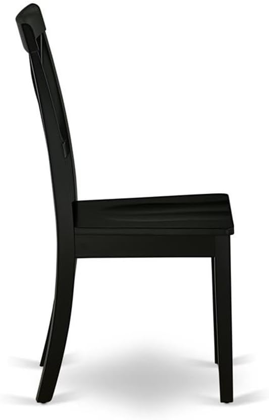 East West Furniture BOC-BLK-W Boston Dining Room Chairs