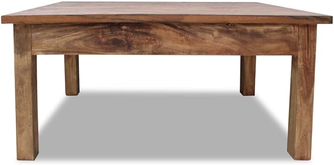 Wooden Coffee Table, Side Table Solid Reclaimed Wood 38.6"x28.7"x17.7" -AA