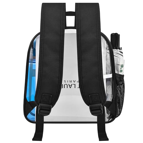 Oraben Clear Backpack for Stadium Events Clear Bag Large Stadium Backpack Waterproof 12x6x12 for Women Men Adult Concert Sport Work