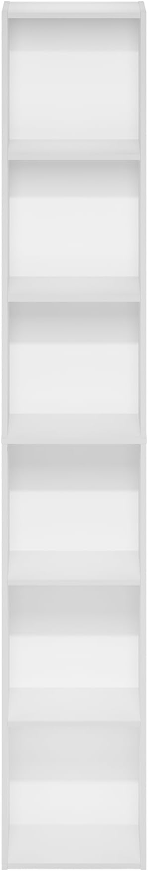 Furinno LUDER Book Shelf, 6-Tier Tall Modern Bookshelf, Bookcase