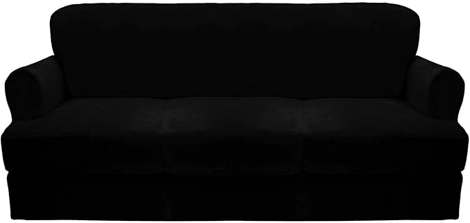 CUCRAF Cushion Sofa Cover 4 Piece Slipcovers, Soft Thick Velvet Couch Cover