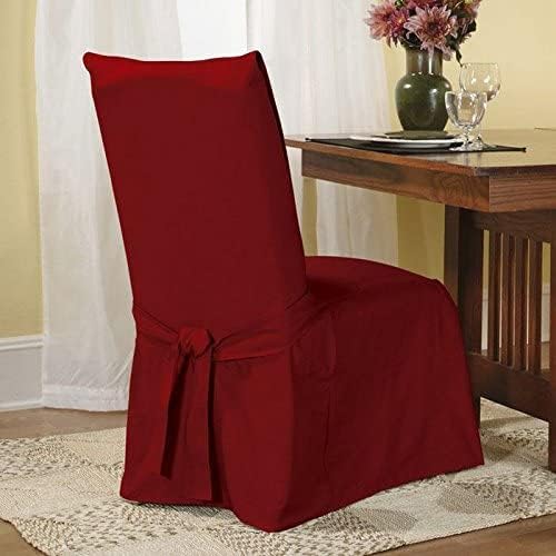 SureFit Duck Cotton Solid Dining Chair Slipcover