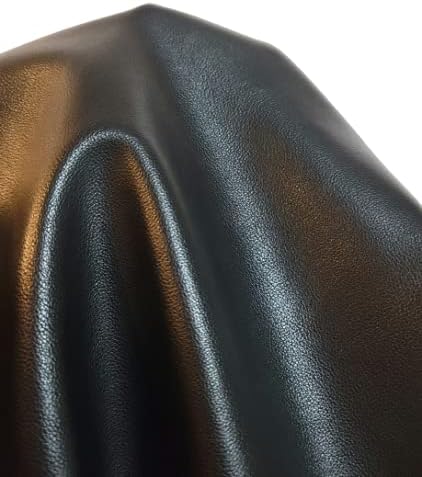 Black Soft Faux Vegan PU {Peta Approved Vegan} Leather by The Yard 20 Yard roll