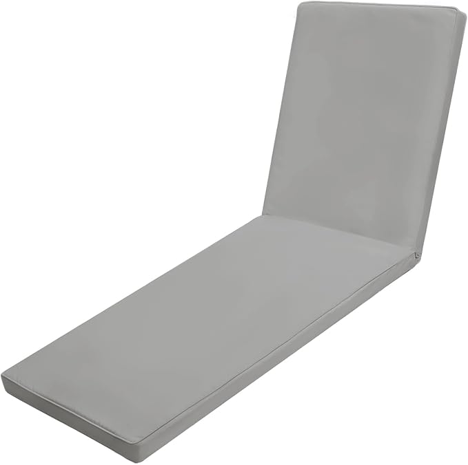 Outdoor Chaise Lounge Cushions for Patio, Waterproof Replacement Seat Cushions