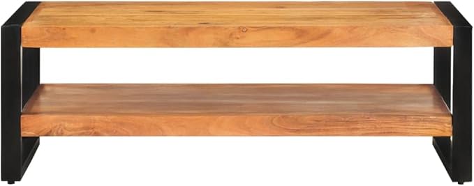 Coffee Table 47.2"x23.6"x15.7" Solid Acacia Wood, End Tables, Living Table