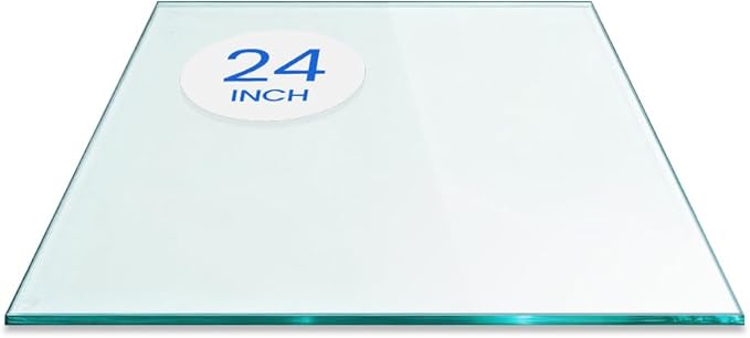 Dulles Glass 24 inch Square Glass Table Top