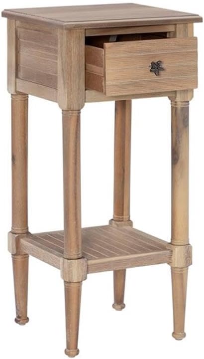 Home Square Wood Accent Starfish Coastal Side Table in Natural
