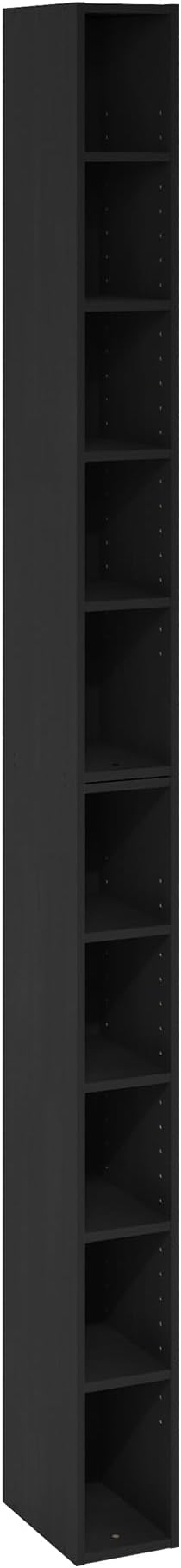 Furinno Fulda Book Shelf, 10-Tier Bookshelf, Space Saving Storage Shelf Bookcase