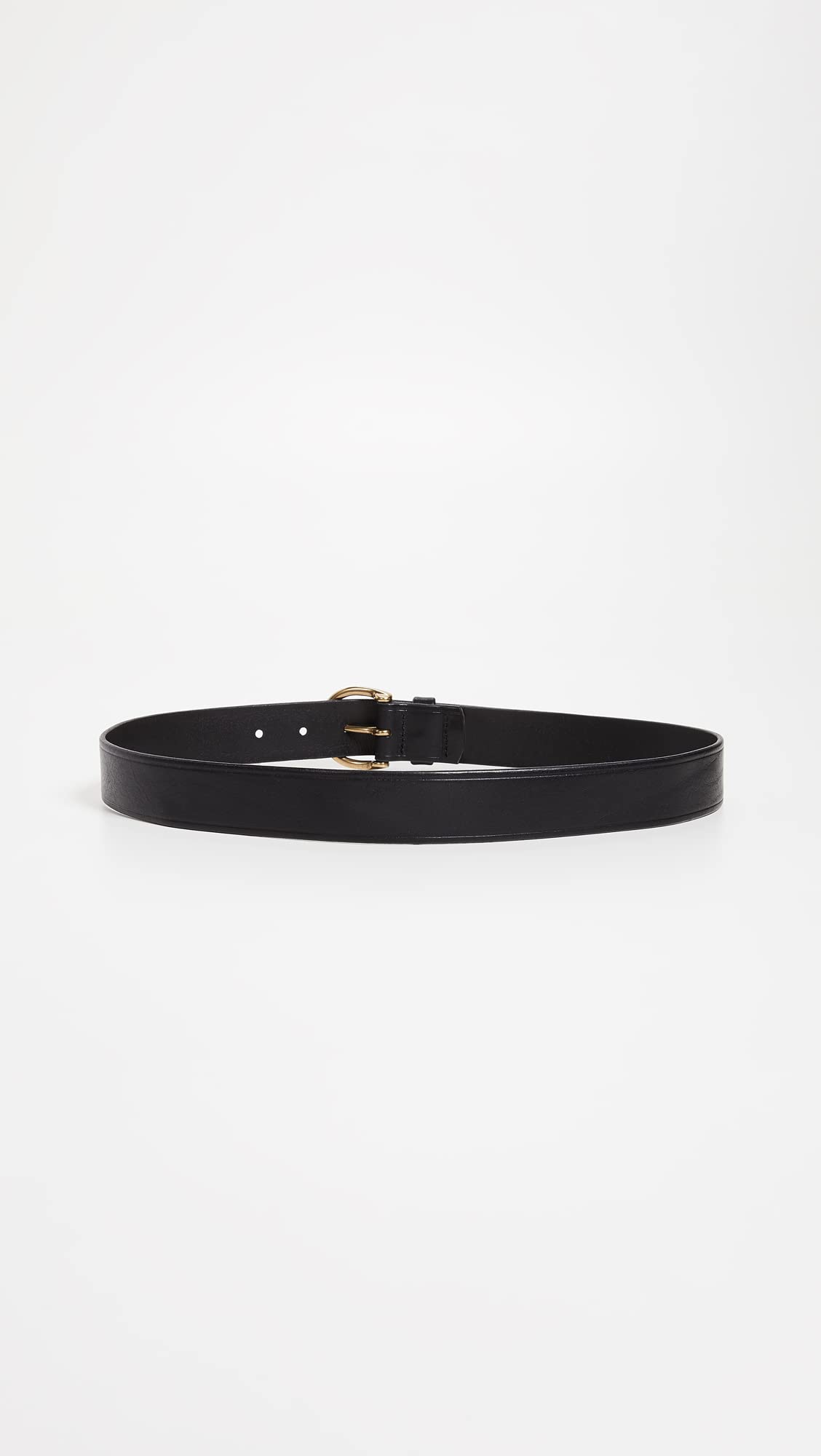 Madewell Women's Medium Perfect Leather Belt, True Black, S