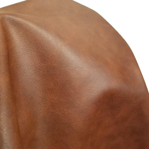 NAT Leathers | Tan Mid Brown Soft Faux Vegan Leather PU | 25 Yard Roll Cut by