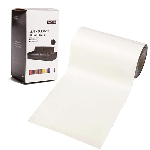Cindy's Tape Leather Repair Patch Kit Cream White 4 x 60 inch Self Adhesive Tape