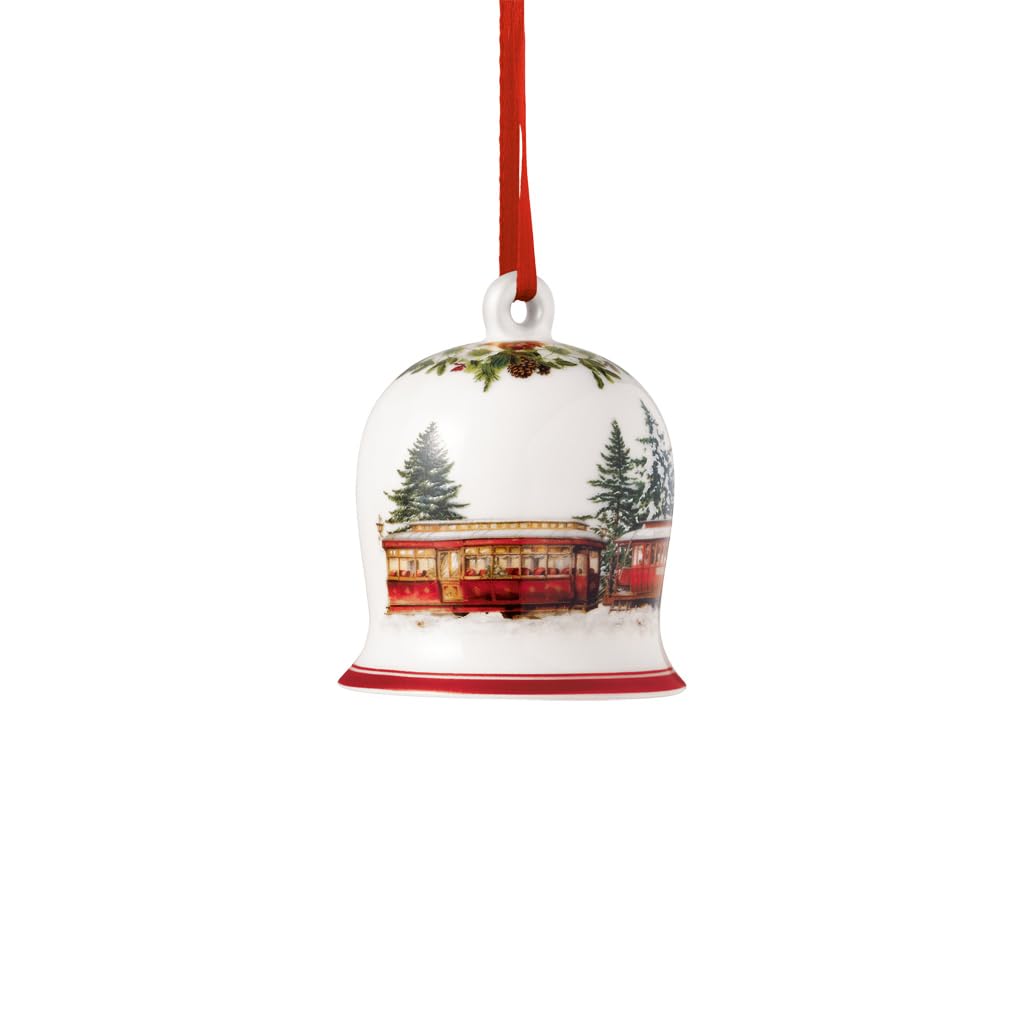 Villeroy & Boch Annual Christmas Edition Bell Ornament, Premium Porcelain, Limited Edition, Dated 2025 Bell Shaped Christmas Ornament