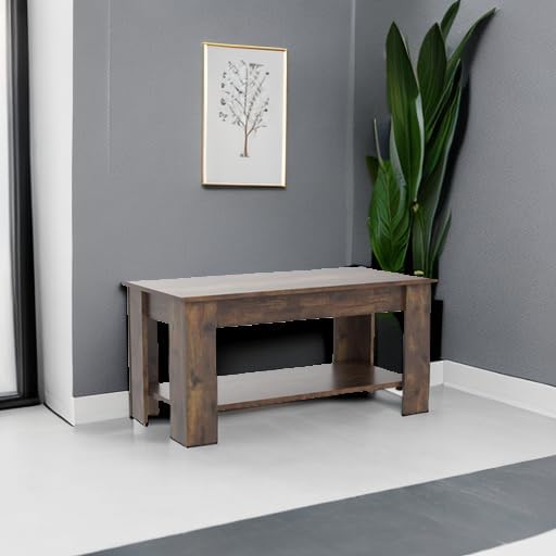 FDW Lift Top Coffee Table with Hidden Compartment and Storage Shelf Wooden Lift