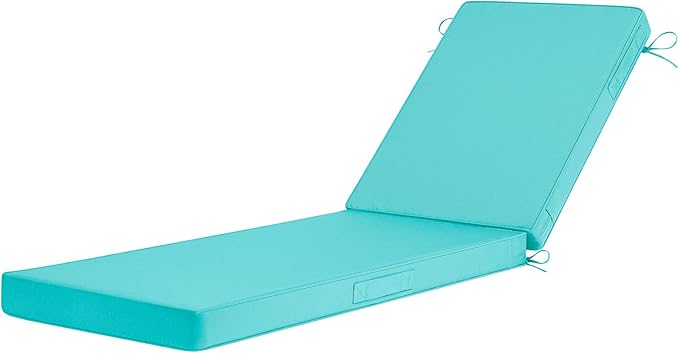 Basic Beyond Chaise Lounge Cushions Outdoor, 3-Layer Waterproof Outdoor