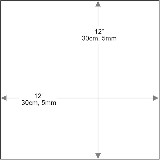 Dulles Glass 12 inch Square Glass Table Top
