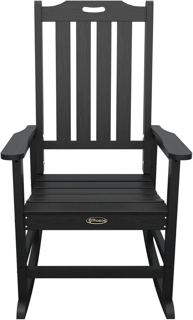 THOEOE Oversized Rocking Chair Set of 8, Outdoor Rocking Chair