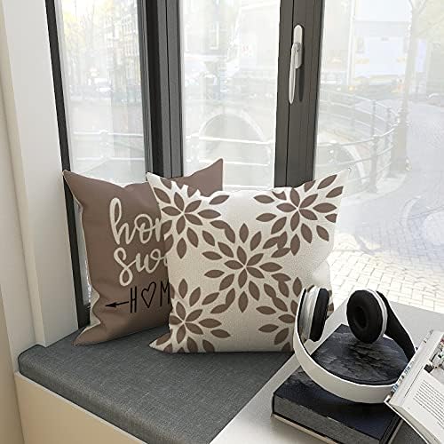 YCOLL Pillow Covers 16x16 Set of 4, Modern Sofa Throw Pillow Cover, Decorative