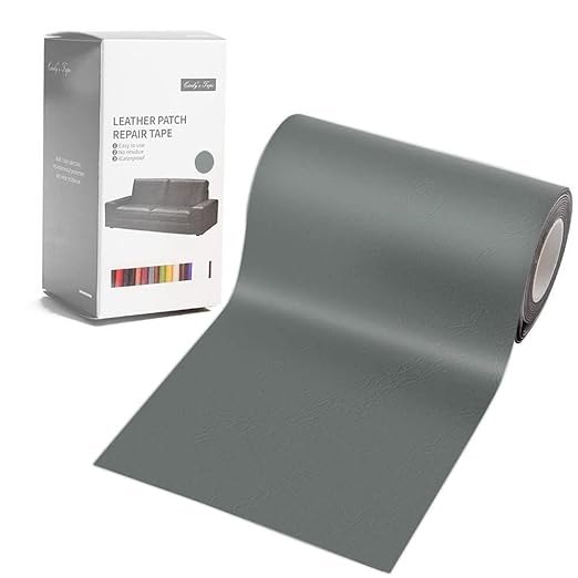 Leather Repair Patch Kit Dark Gray 4 x 60 inch Leather Repair Tape Self
