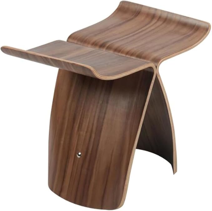 Simple Japanese Solid Wood Curved Stool Side TableSofa TableBedside Table