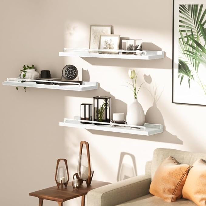 RYOFOBETTO 22 inches Long Floating Shelves, Bathroom Decor Shelves Over Toilet