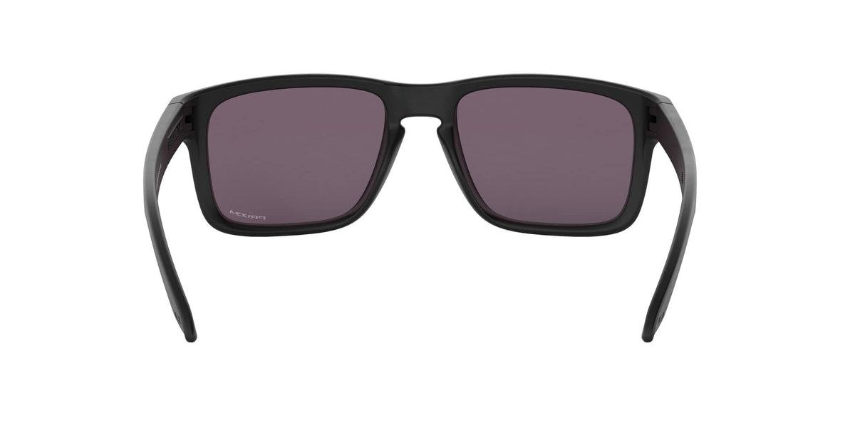Oakley Men's OO9102 Holbrook Square Sunglasses, Matte Black on Black/Prizm Black Polarized, 57 mm