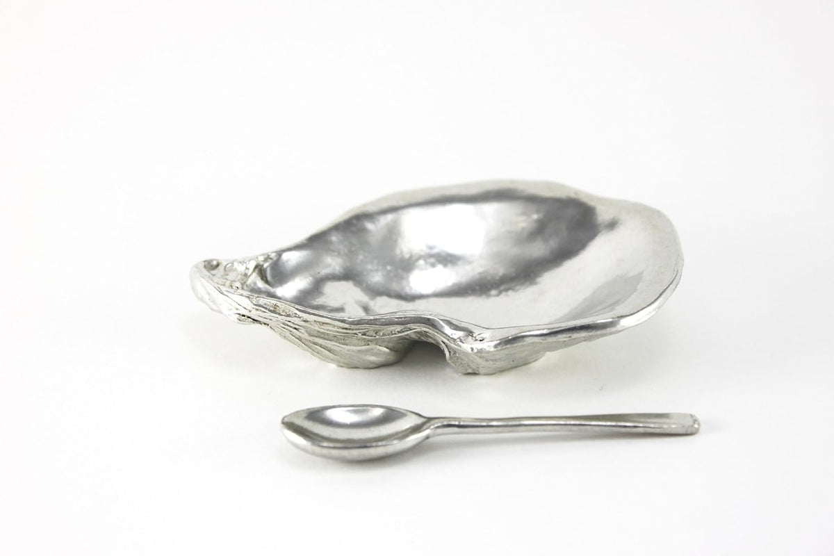 Basic Spirit Pewter Oyster Shell Salt Cellar