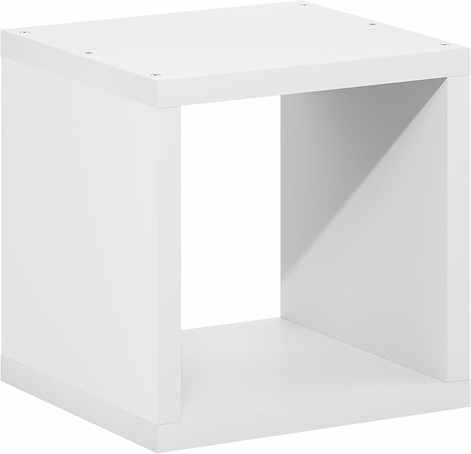 Furinno Cubicle Book Shelf, Stackable Bookshelf, Cube Storage Organizer Bookcase