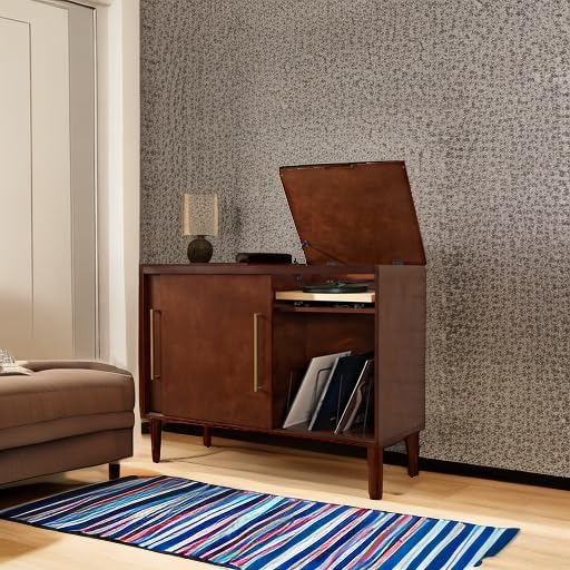 Crosley Furniture Everett Media Console and Record Player Stand