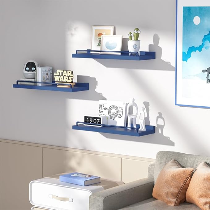 RYOFOBETTO Floating Shelves, Bathroom Decor Shelves Over Toilet, Farmhouse Wall