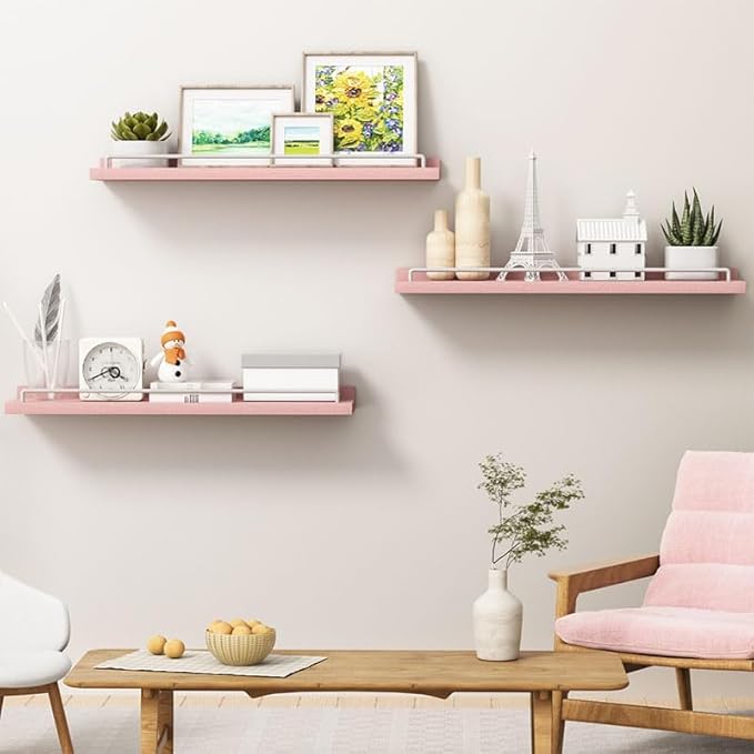 RYOFOBETTO 22 inches Long Floating Shelves, Bathroom Decor Shelves Over Toilet