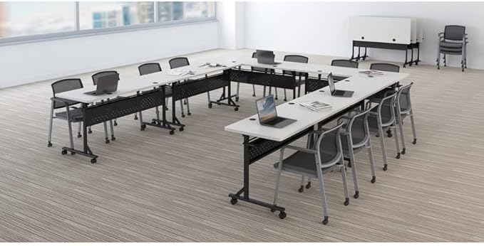 Lorell Shift 2.0 Flip & Nesting Mobile Table