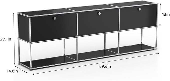 Modern Storage Cabinet Versatile Free-Standing Organizer