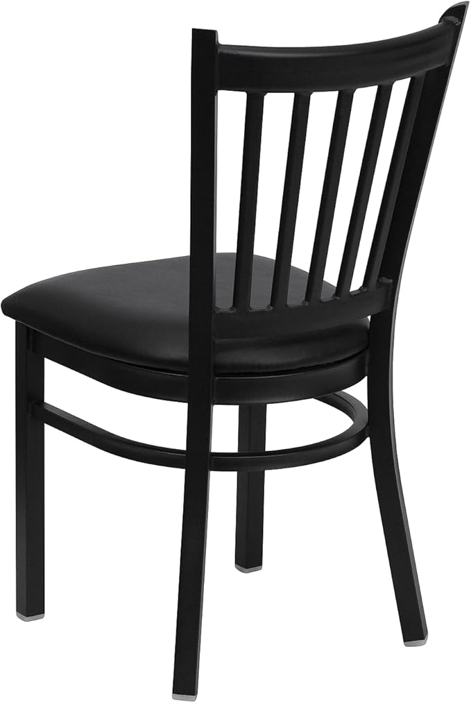 Flash Furniture Hercules Series Vertical Back Metal Restaurant Chairs,