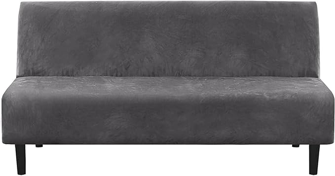 H.VERSAILTEX Real Velvet Futon Cover Armless Sofa Covers Sofa Bed Covers