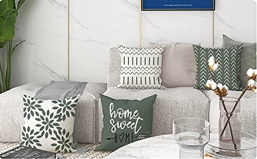YCOLL Pillow Covers 18x18 Set of 4, Modern Sofa Throw Pillow Cover, Decorative