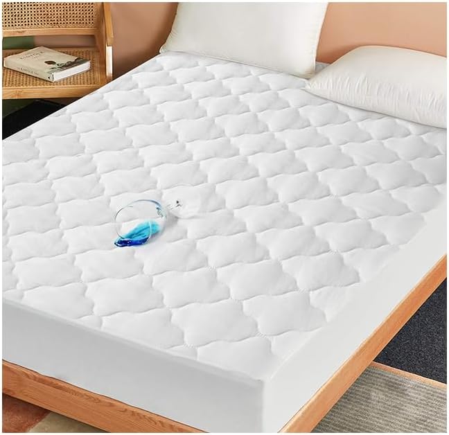 Twin XL Mattress Pad for College Dorm Room Essentials, Waterproof Hospital Bed
