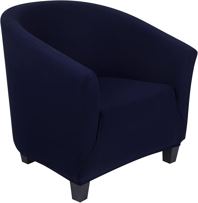 SearchI Club Chair Slipcover Stretch Barrel Chair Covers Solid Color Tub Chair