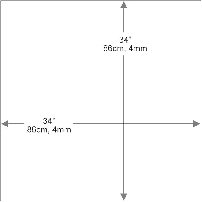 Dulles Glass 34 inch Square Glass Table Top