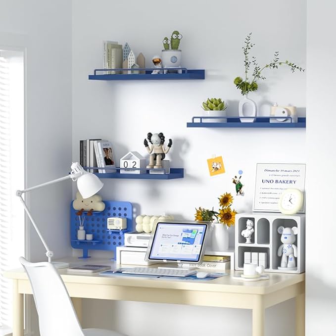 RYOFOBETTO Floating Shelves, Bathroom Decor Shelves Over Toilet, Farmhouse Wall