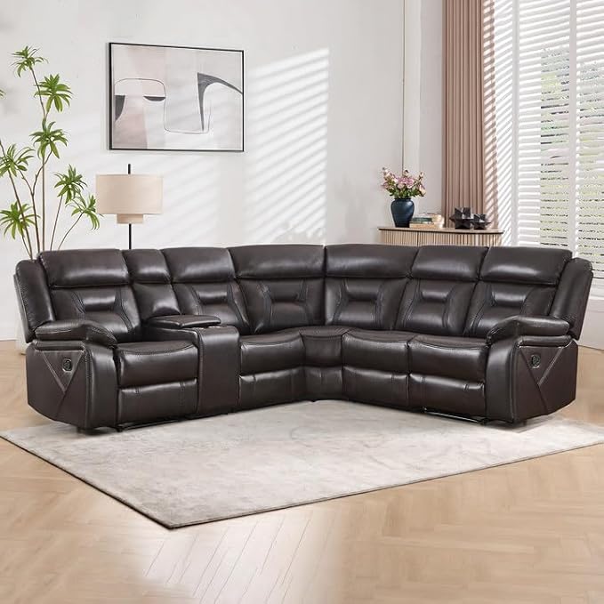 EBELLO Manual Reclining Sectional Sofa