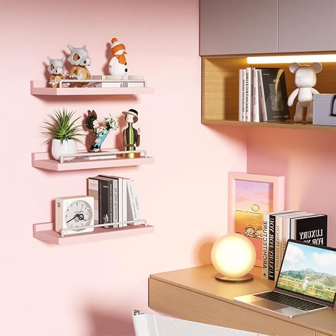 RYOFOBETTO Small Floating Shelf, 6X9 Inches Farmhouse Wall Shelves